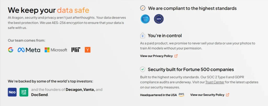 Aragon AI Data Privacy Policy