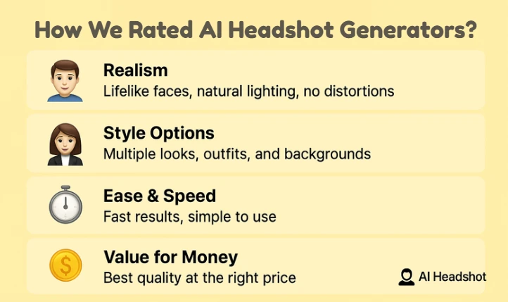 Top AI Headshot Generators Features