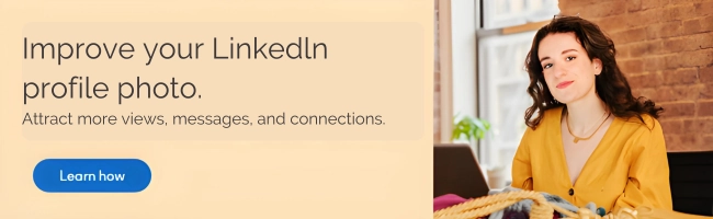 Improve Linkedln profile photo