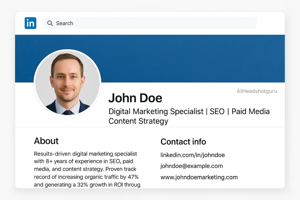 LinkedIn Profile Checklist-Sample profile