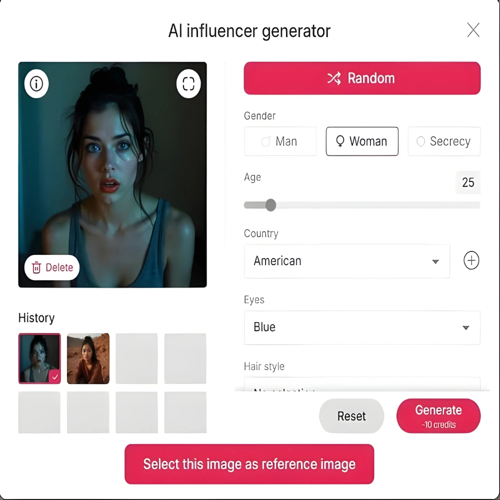 Apob AI - Using AI Influencer Generator for AI Headshot
