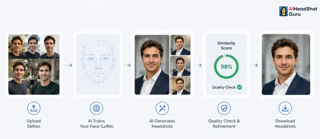 AI Headshot Generation Process