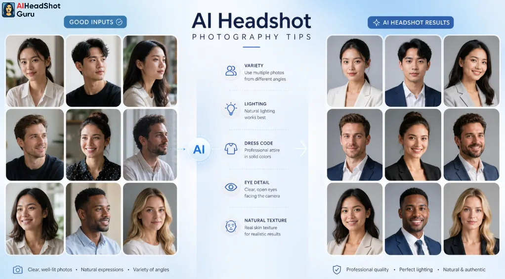 AI Headshot Photography Tips