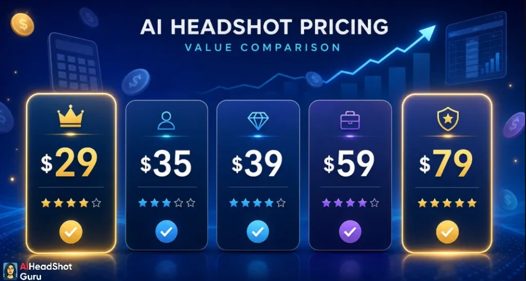 AI Headshot Pricing Value Comparison