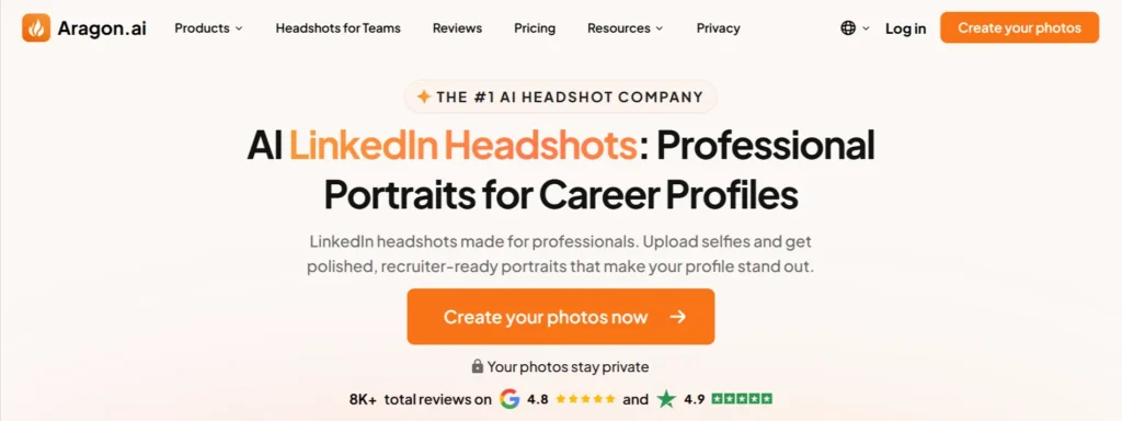Aragon AI for LinkedIn Headshots