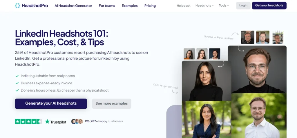 HeadshotPro Linkedin Headshot Generator