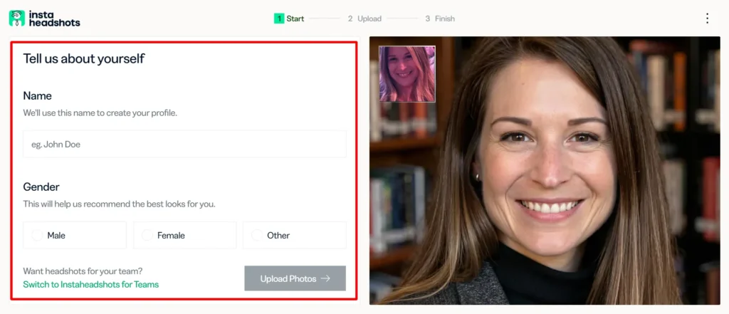 InstaHeadshot - Headshot Creation Details