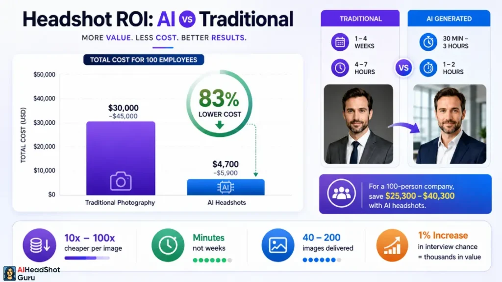 AI Headshot ROI Cost Comparison