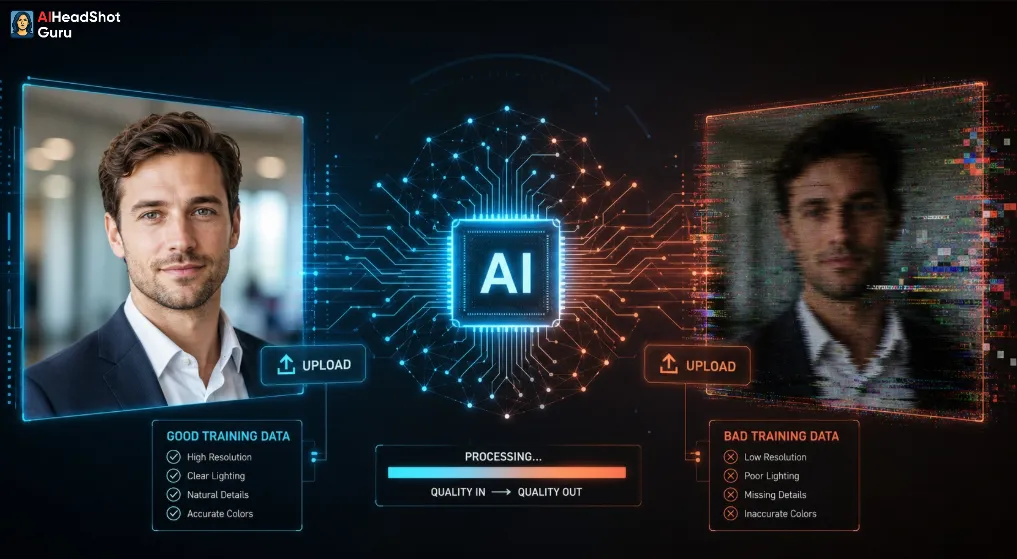 AI Headshot Training Data Comparison