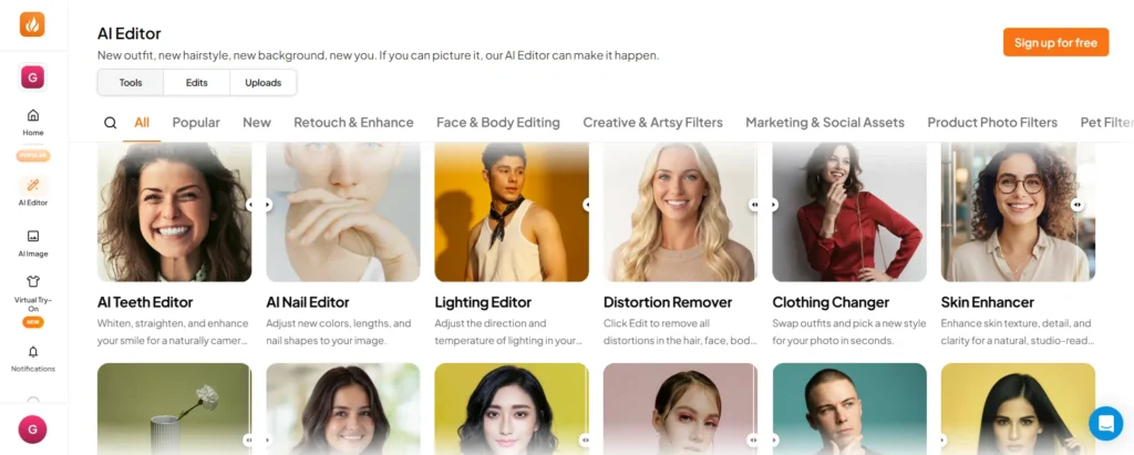 Aragon AI Photo Editing Tools