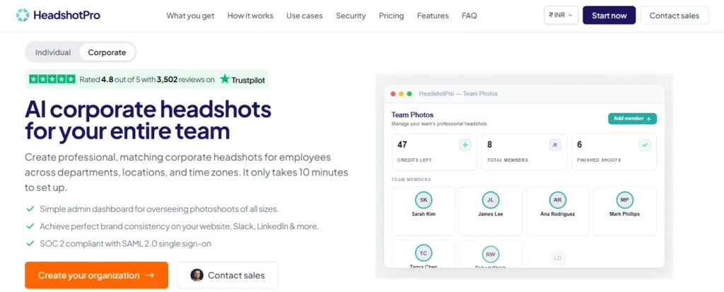 HeadshotPro For Team